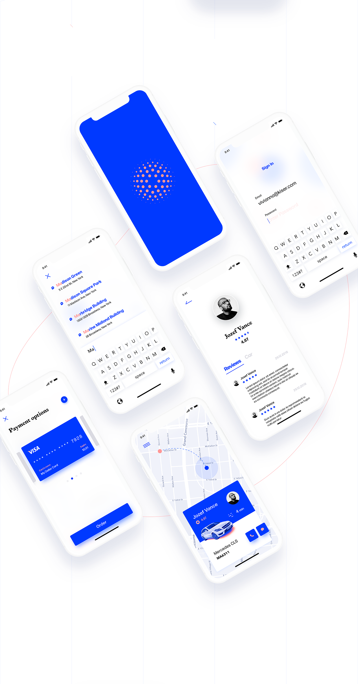 ui ux iphone android application light clean animation  research Prototyping user interface