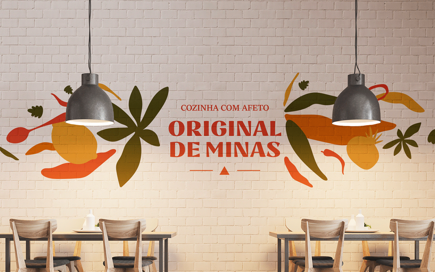 Brazil Food  restaurant menu symbol typography   delivery brand identity Logotype colorful