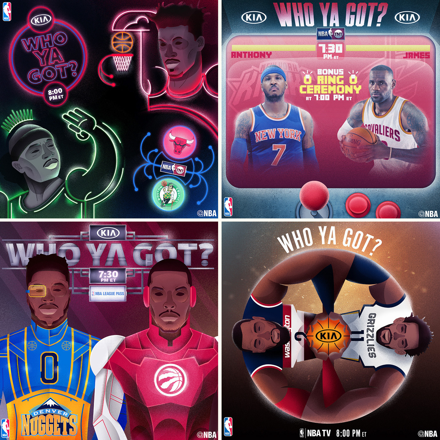 social media graphics basketball NBA sport basket Players xmas inspire