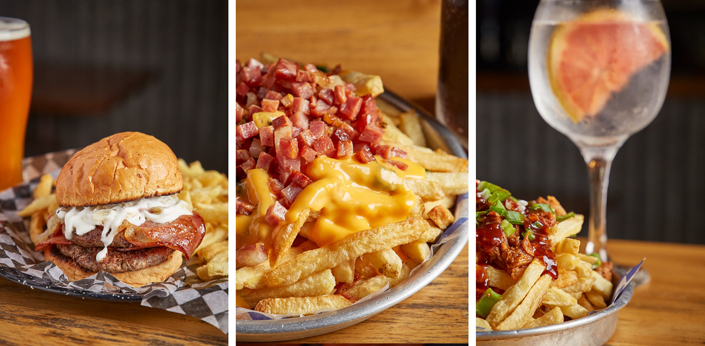 fotografias para redes sociales de hamburguesa y papas fritas