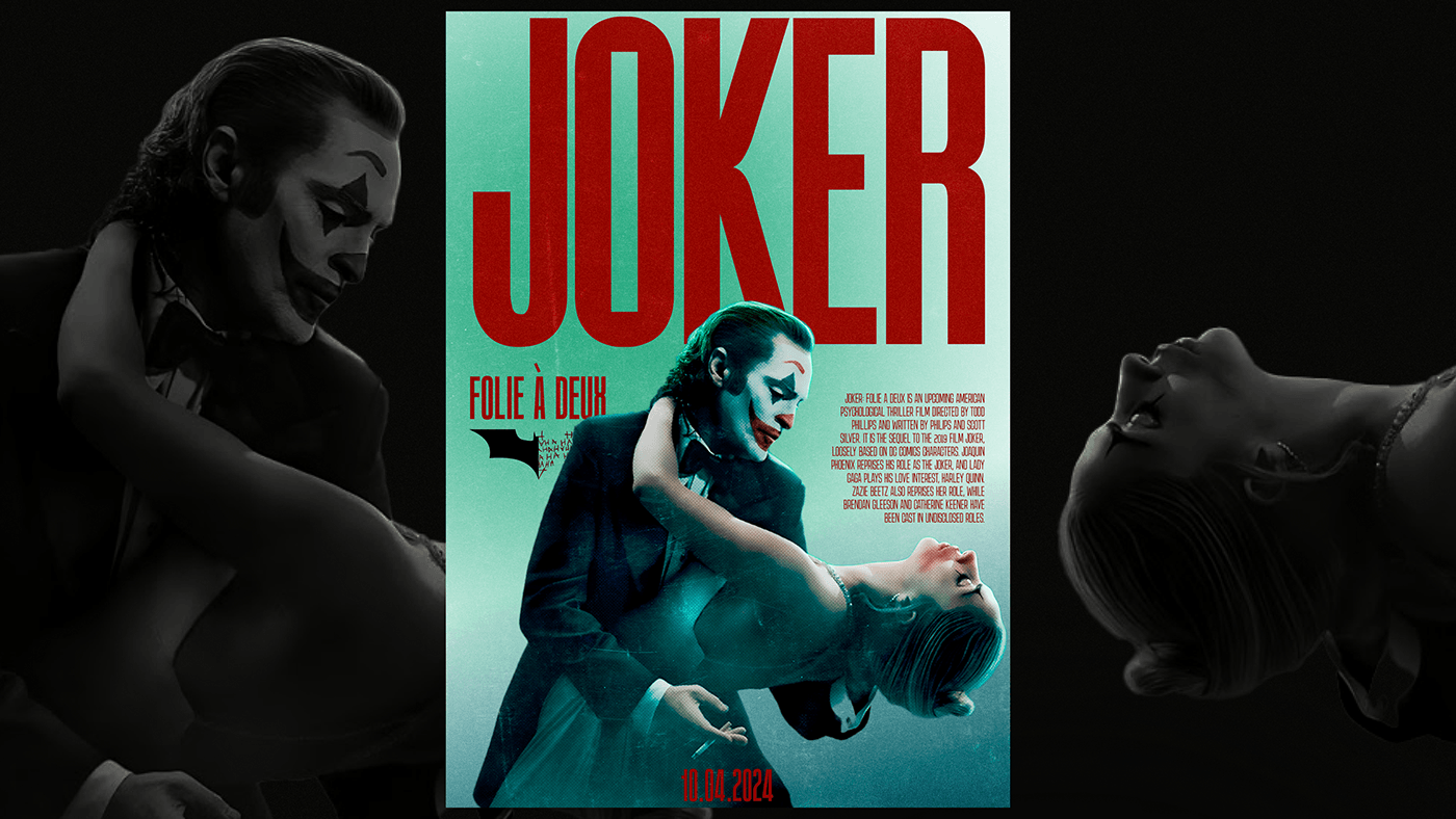 design Poster Design billboard design banner poster joker batman Dc Comics