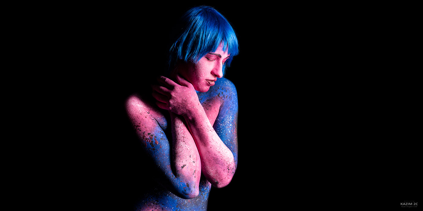 Artiste body body art Bodypainting fine art kazim 2C marketing   nude studio transgender