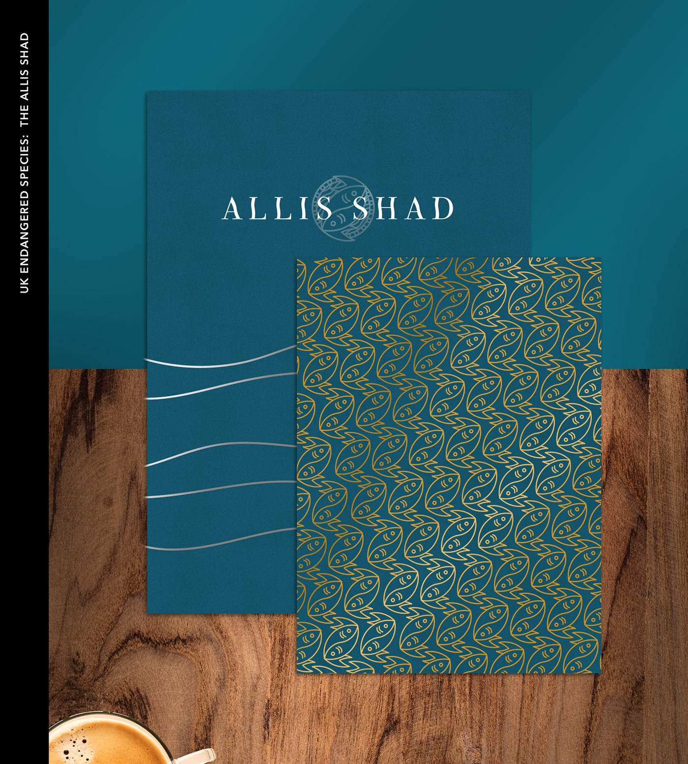 allis shad brand menu design
