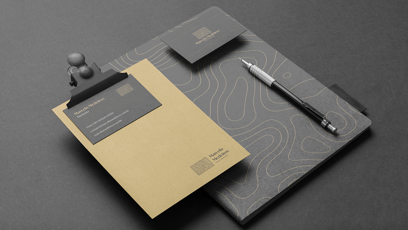 branding  card business graphic design  logo marcelo medeiros mentoring Mockup