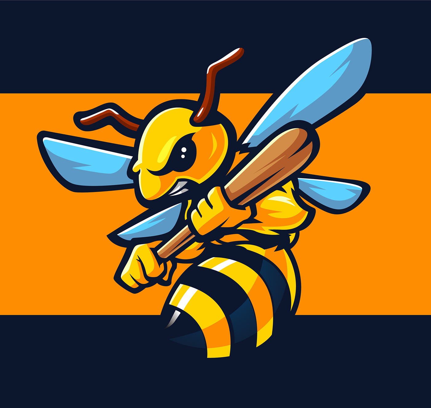 bee brand identity branding  Bumblebee esports Logo Design mascot design mascot logo Sports logo Twitch