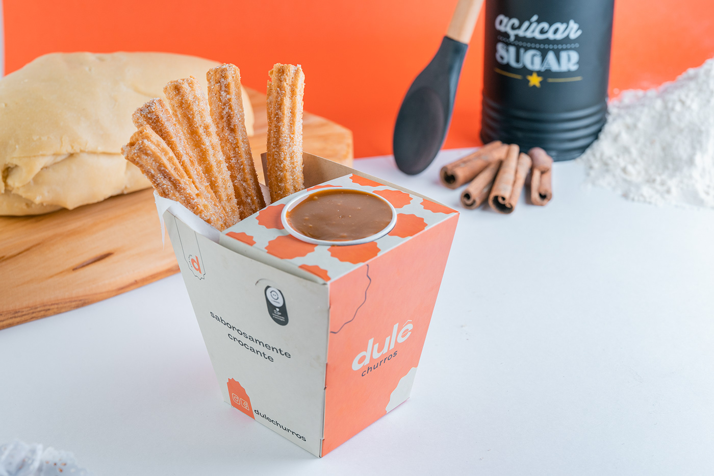 Candy Churros Food  Packaging snack sweet visual identity
