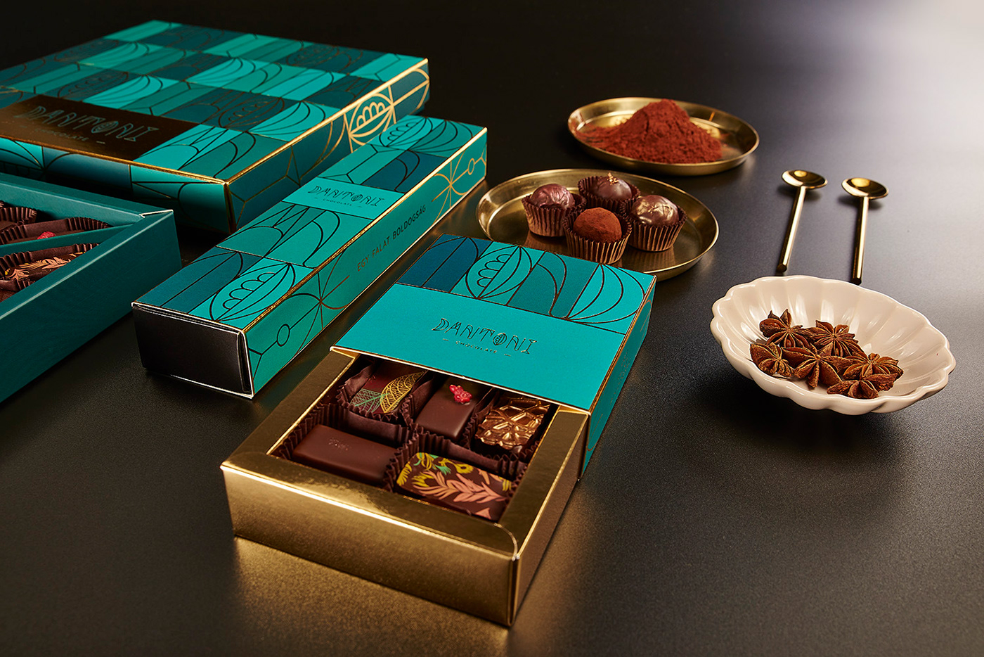art deco bonbon brand identity branding  chocolate Culinary Food  Logo Design Packaging Sweets
