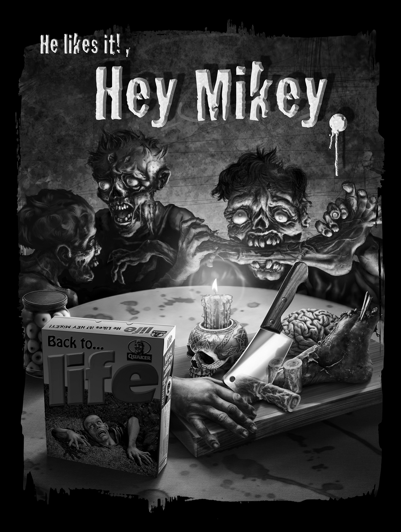 life zombie Life Cereal TV Ad mikey Hey Mikey He Likes It General Mills