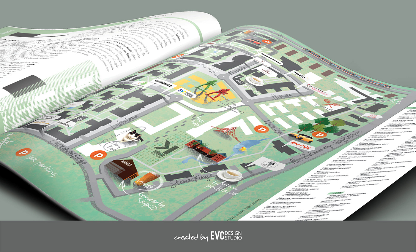 childrensbook Drawing  estate evcdesignstudio garnizon ILLUSTRATION  ilustracjadladzieci infographic map picturebook