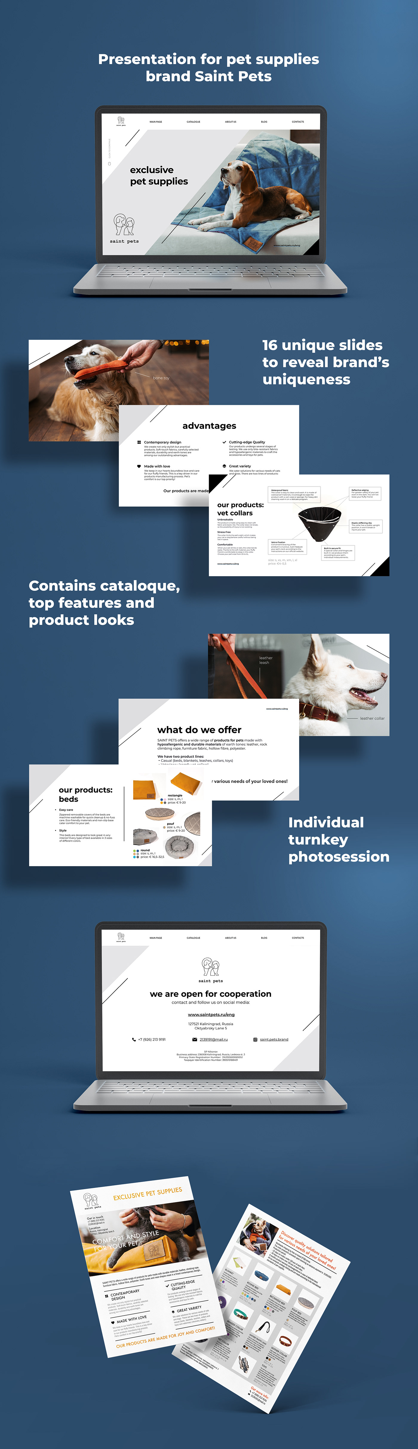Corporate Identity photosession presentation print material art-direction slides brochure brochure design infographic presentation design