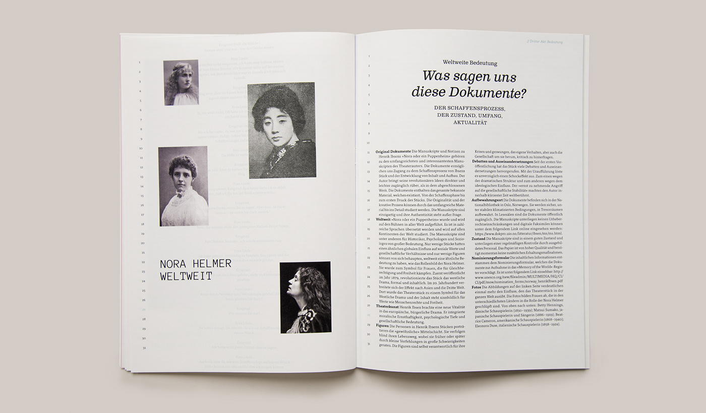 culture editorial magazine Henrik Ibsen a doll's house play Theatre manuscript ibsen Nora