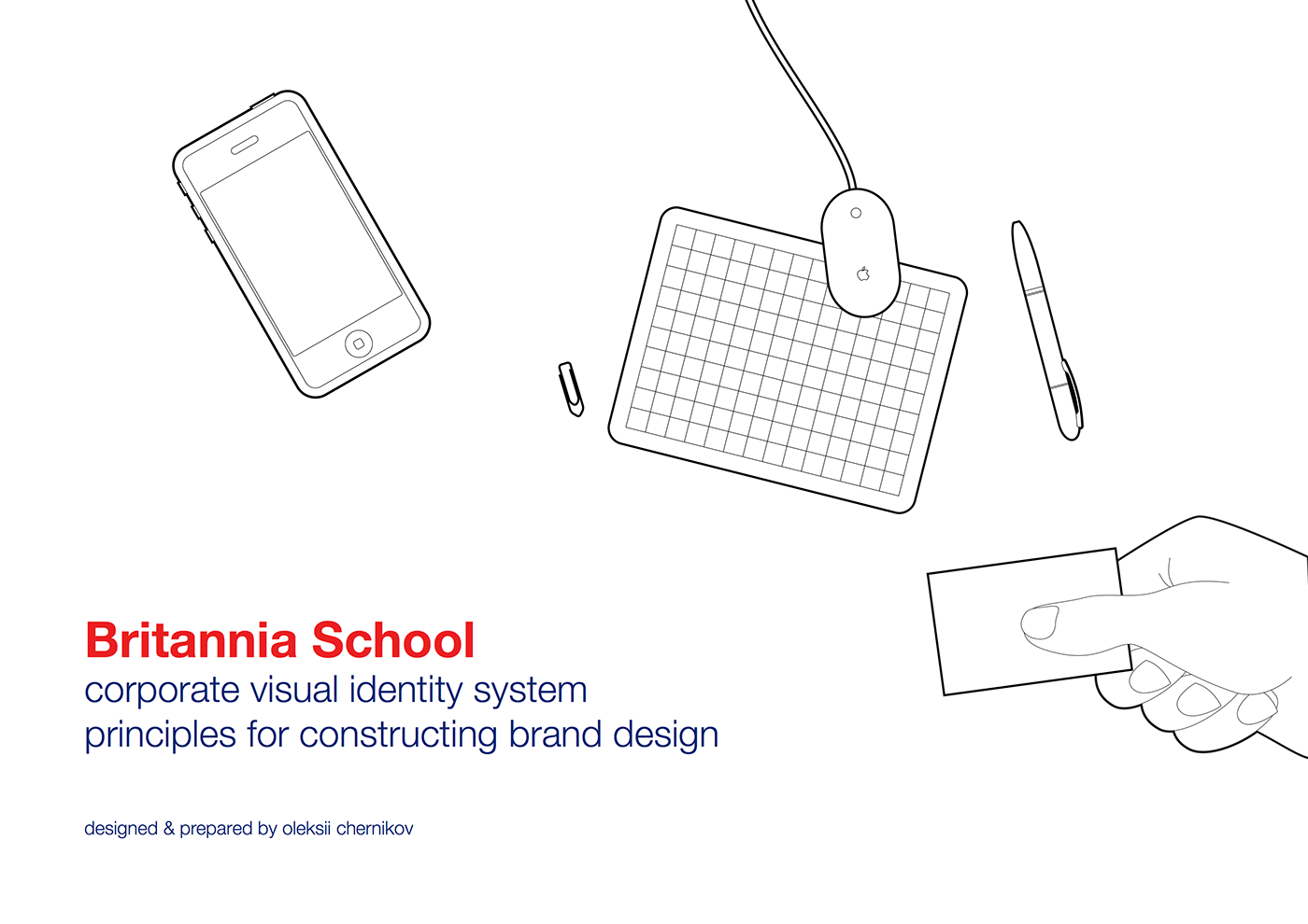 identity logo design Logotype sign graphic print Britannia school visual stationary
