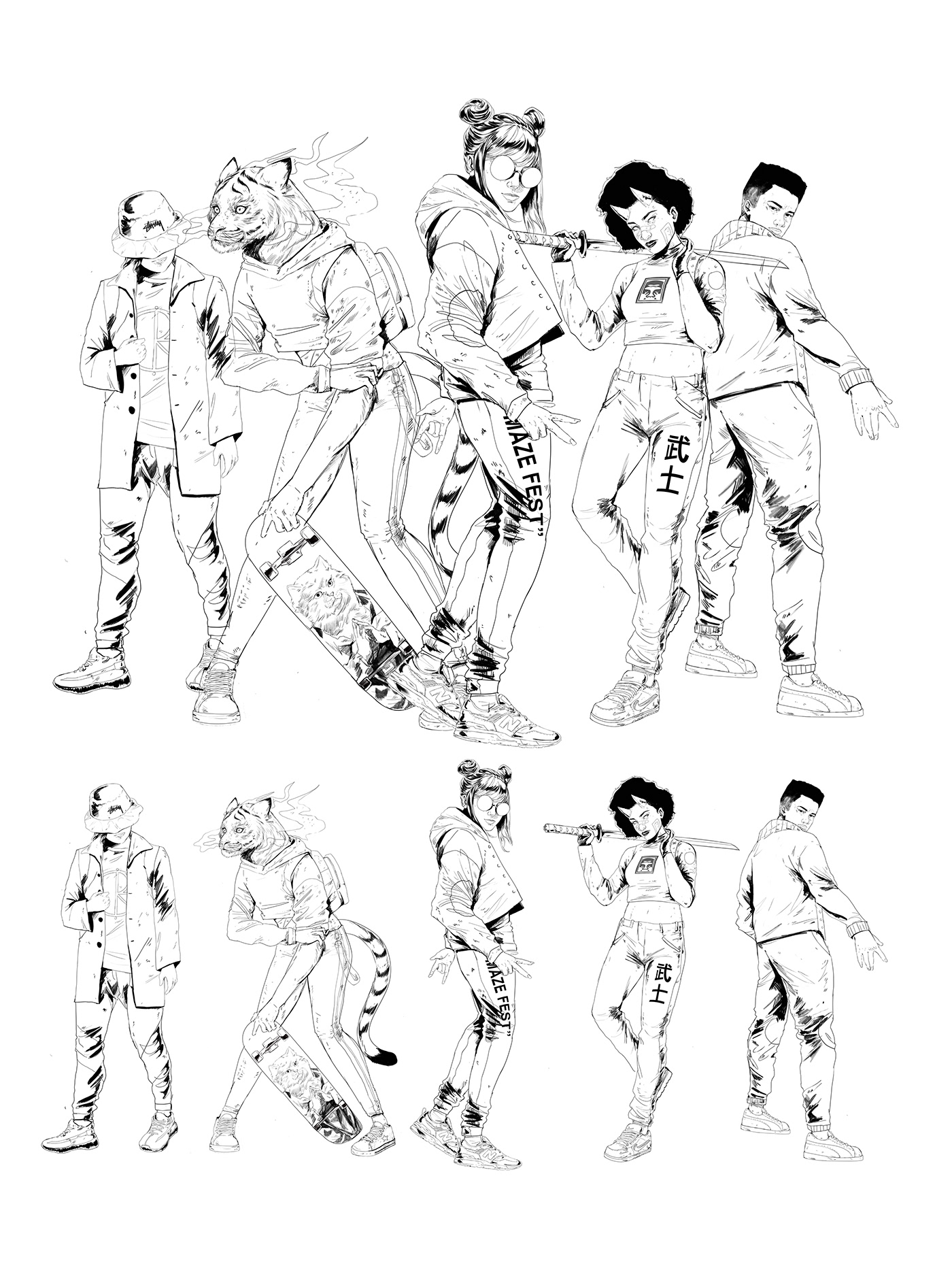 characterdesign characters Digital Drawing Drawing  ILLUSTRATION  painting  