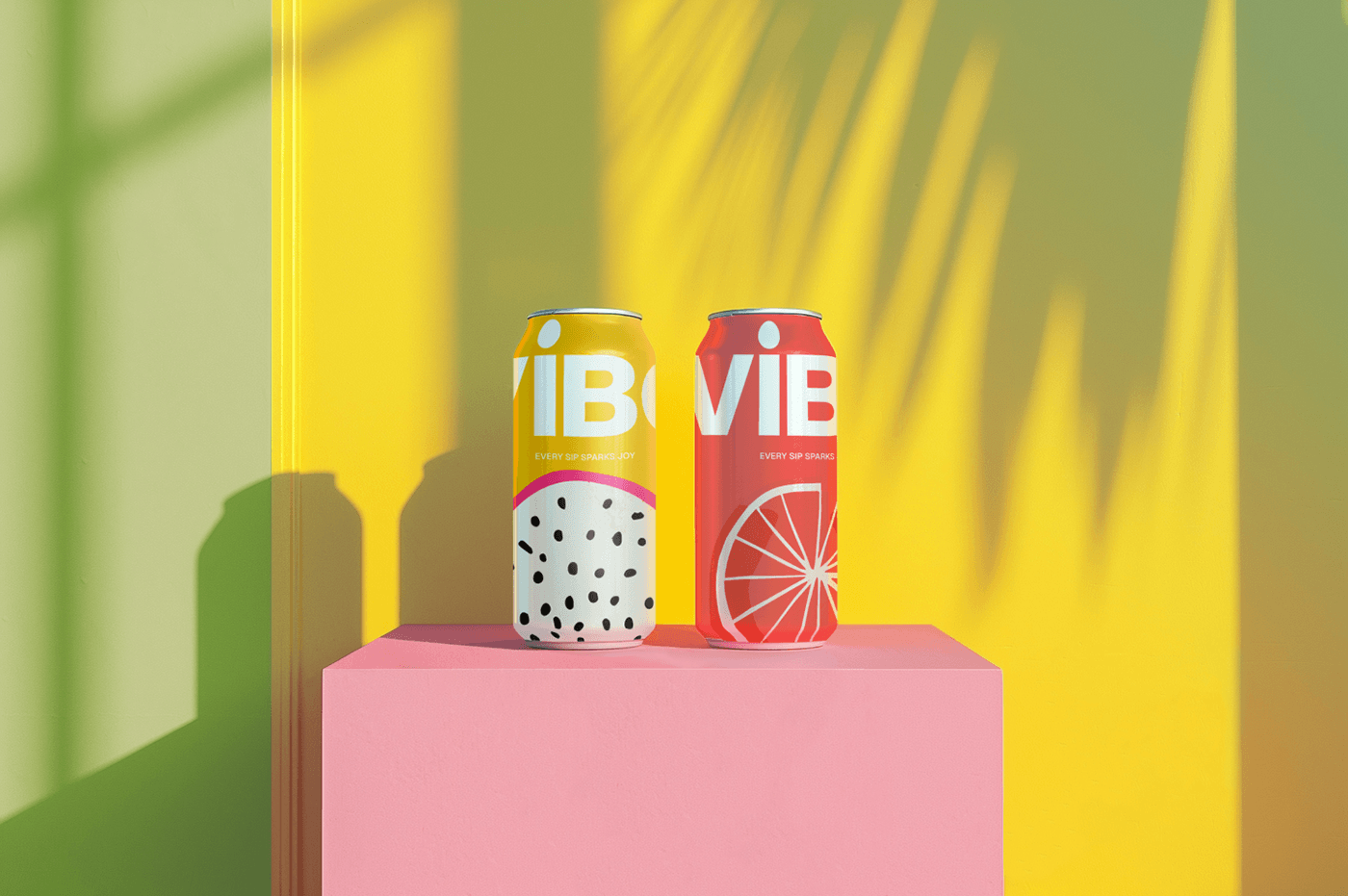 BRAND IDENTITY for soft drinks created with help of AI. Soft drinks can design packaging.