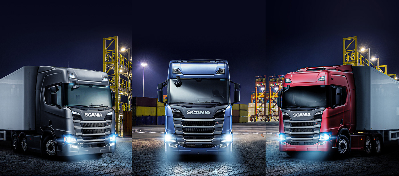 Advertising  Cargo Logistics scania Truck Ford