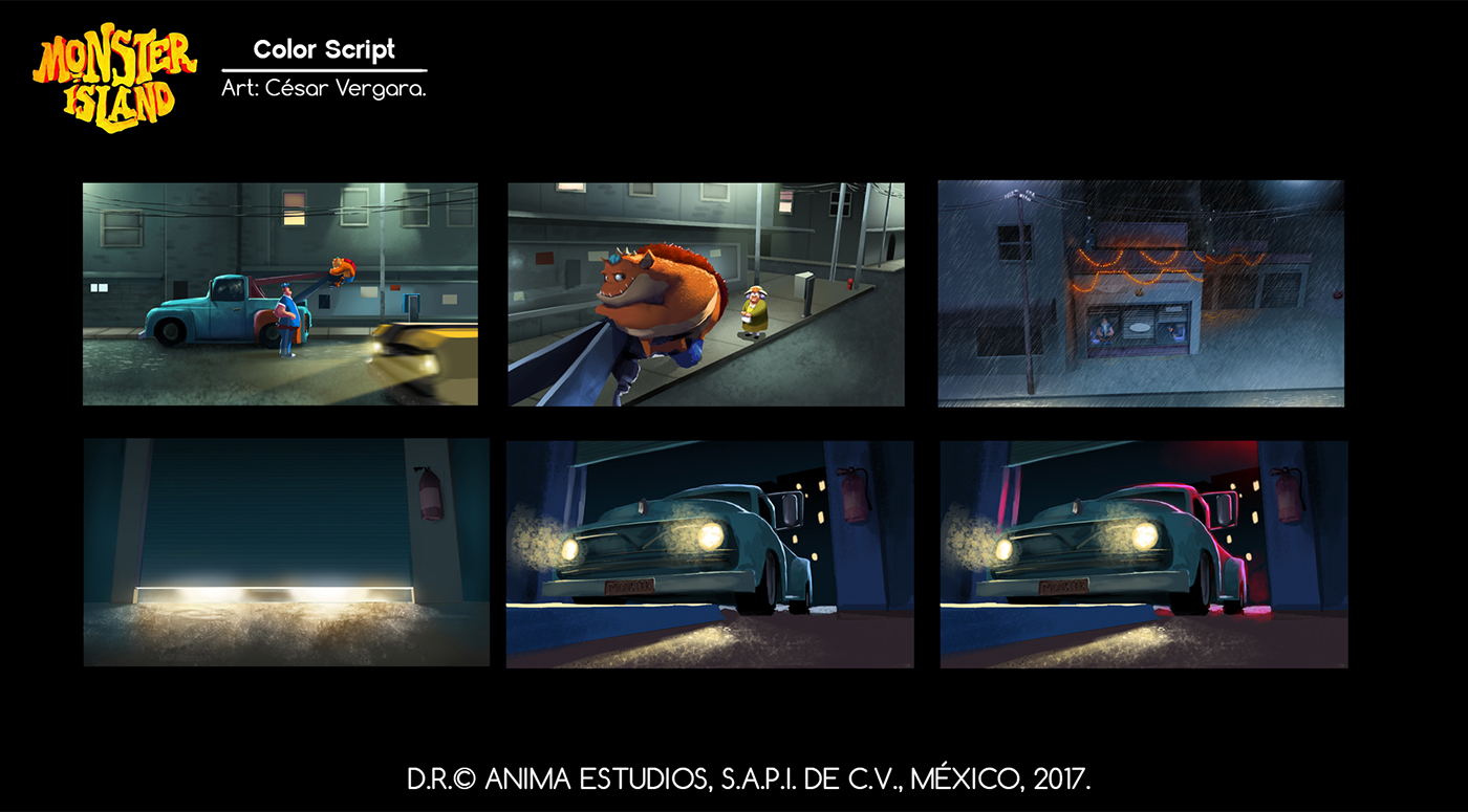 color colorscript animation  Film   visualdevelopment conceptart digitalpainting colorkey lighting 2D
