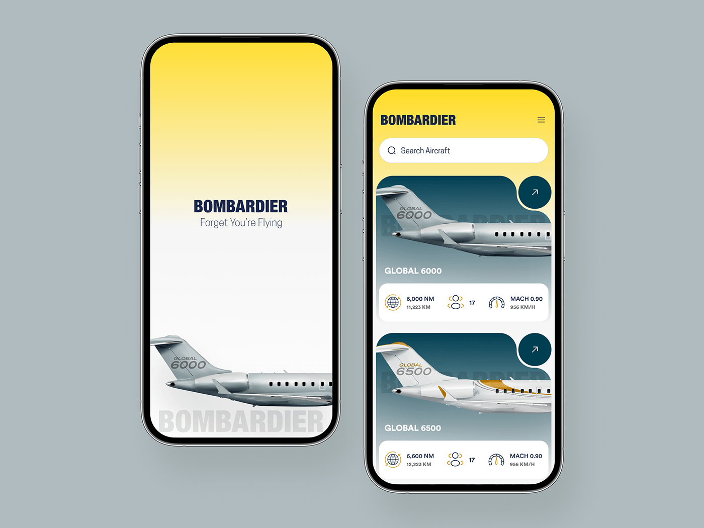 app design flight app Bombardier ux plane airplane design Aircraft UI
