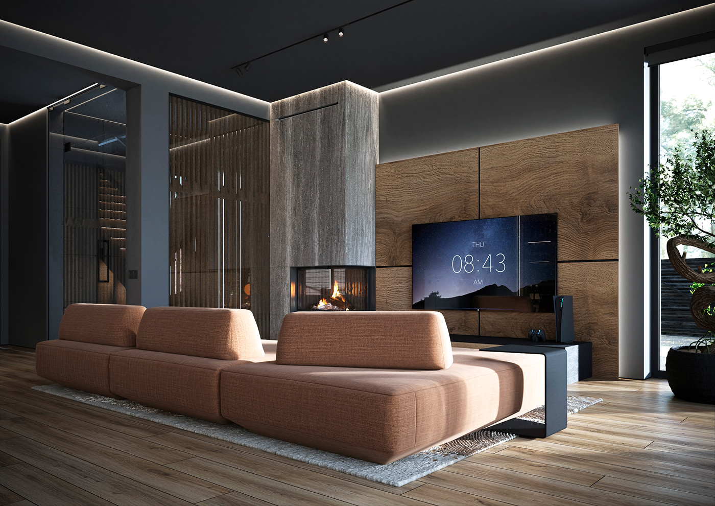 3dsmax dizzers interiordesign kitchendesign livingroom livingroomdesign Minimalism moderninteriordesign ModernLivingRoom serjprodesign