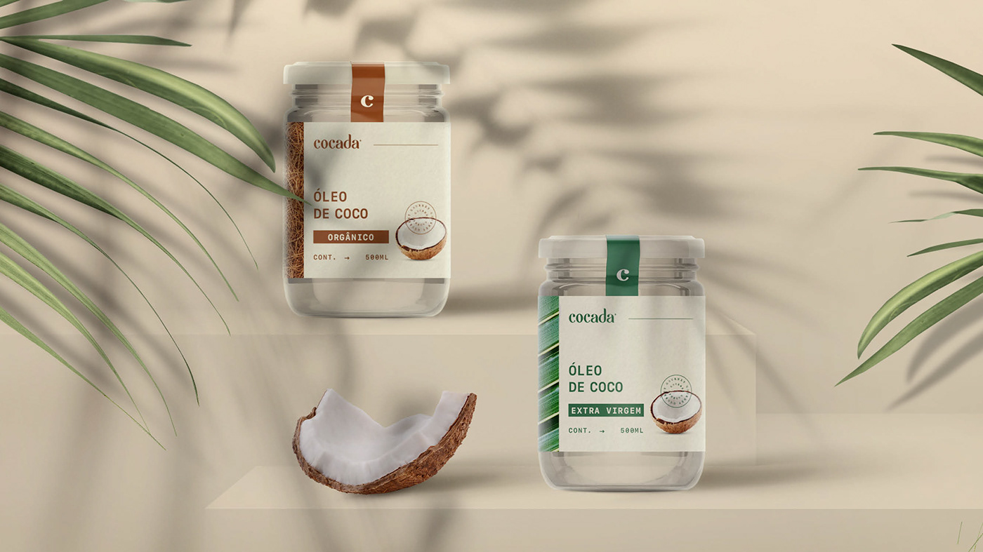 brand identity branding  Coconut Food  green identity Nature organic package Packaging