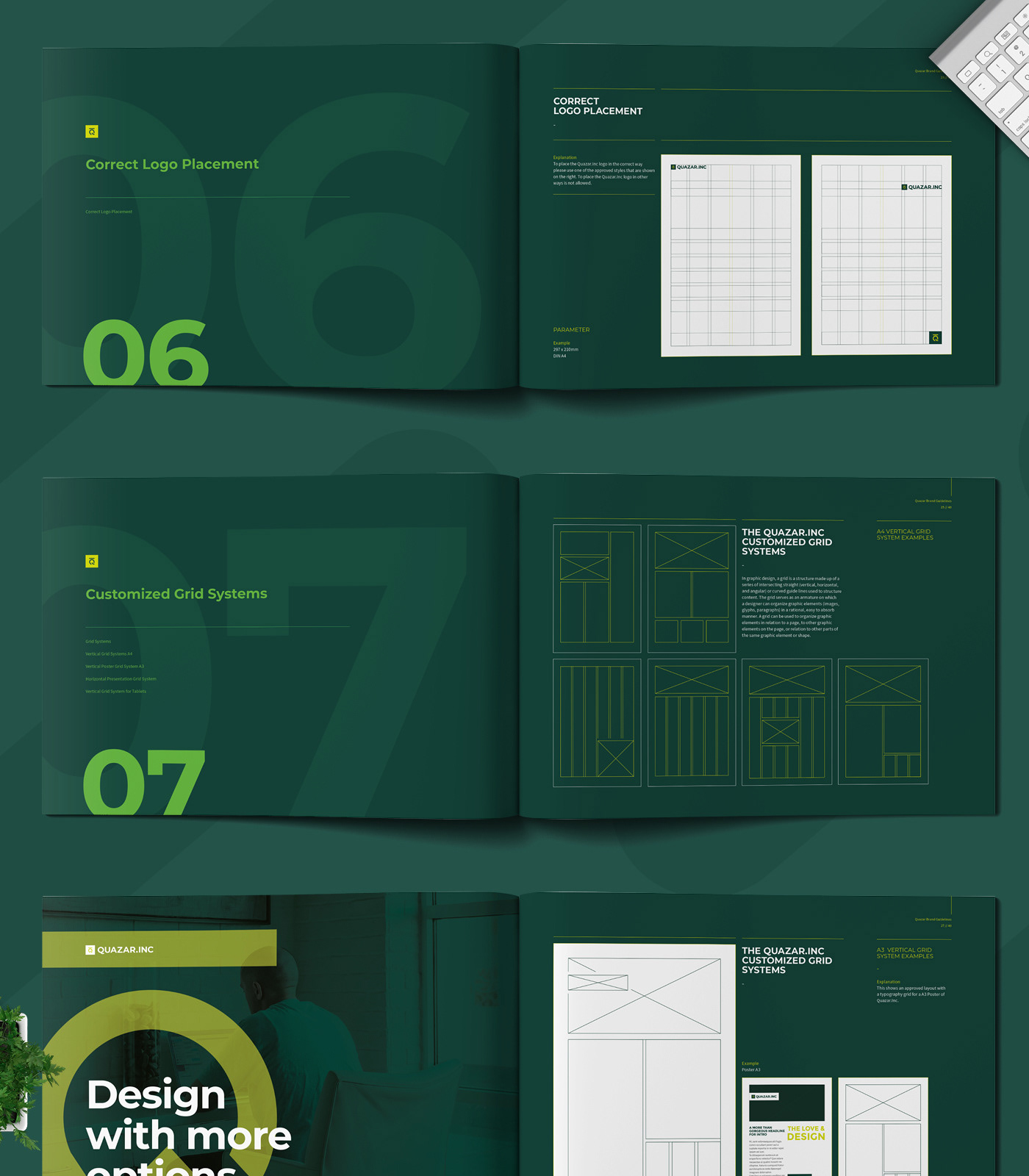brand brandbook brandguide Corporate Design guidelines horizontal identity Landscape manual presentation
