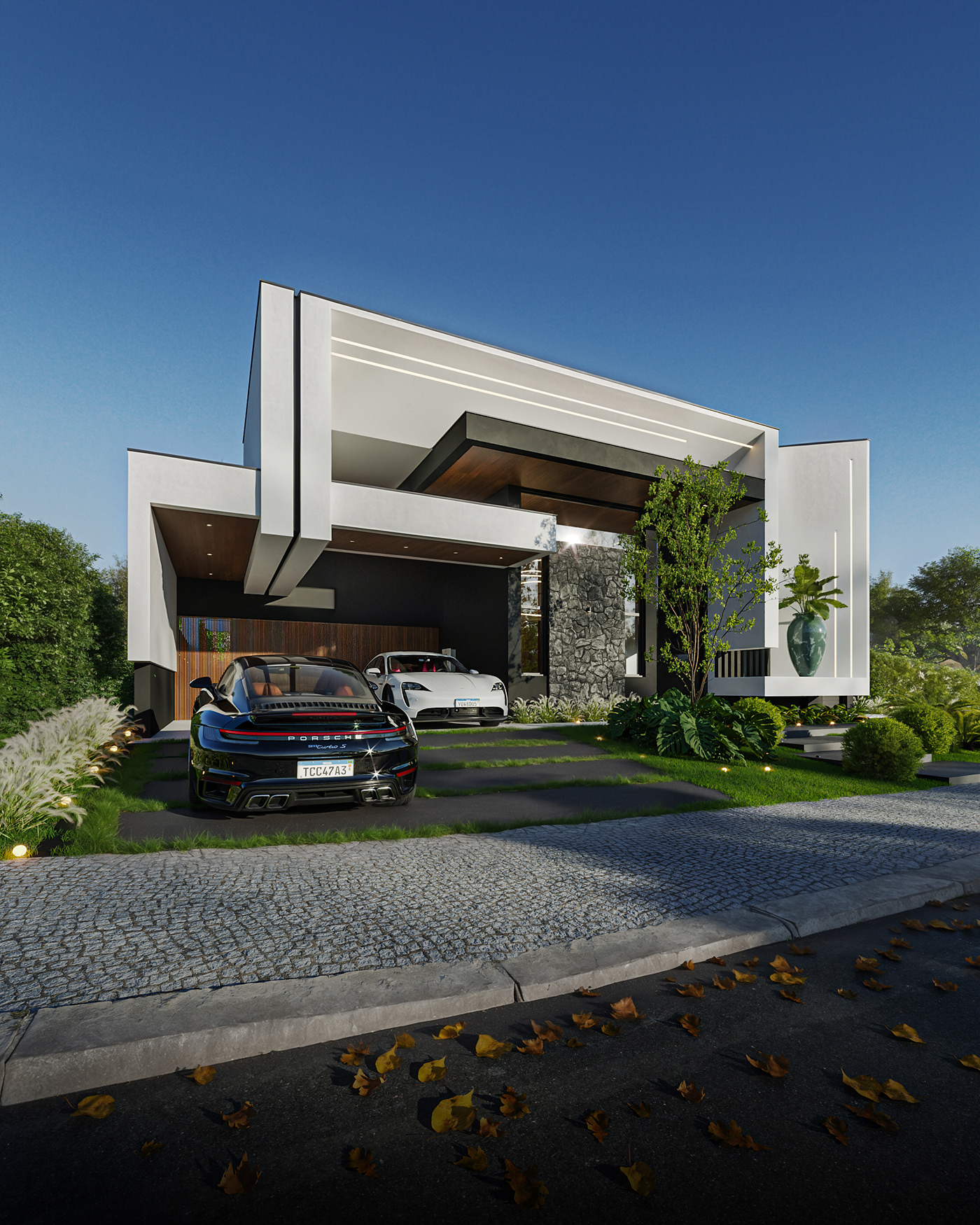 3ds max architecture Render visualization interior design  modern exterior 3D archviz CGI