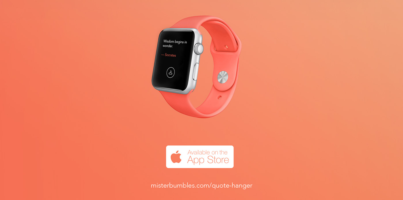 Quotes mobile application ios iPad iphone quote flat app free apple watch watch apple ios9 pink