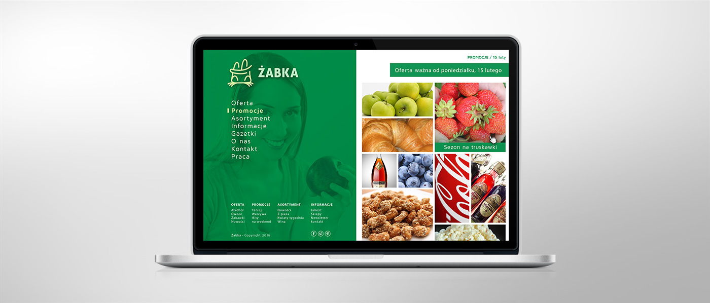 żabka rebranding direction identity network shops eco healthy food