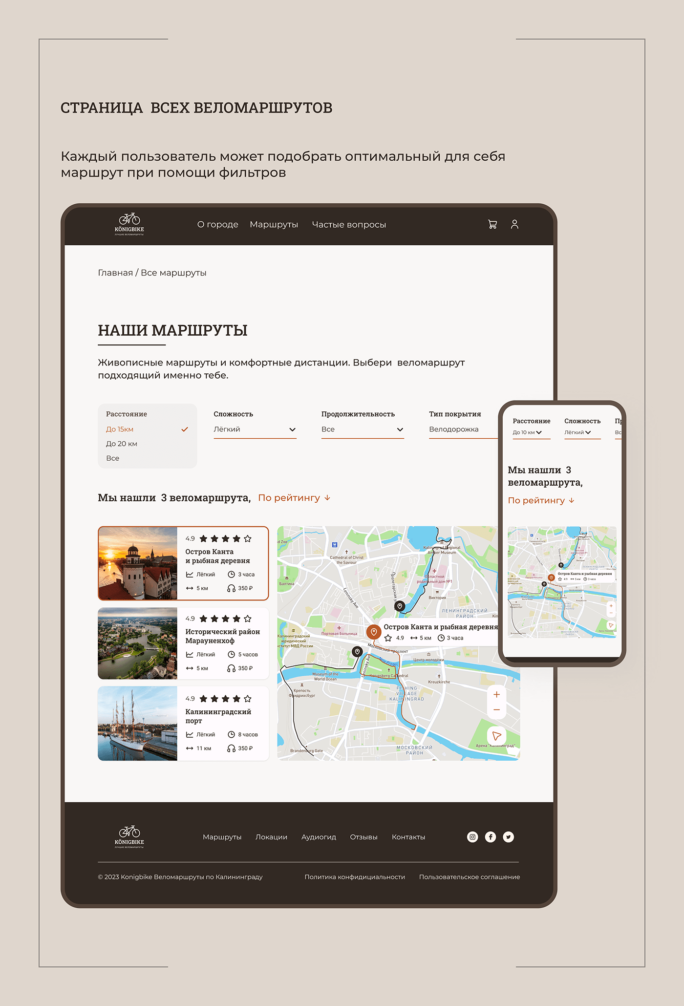 UI/UX Figma Website information design map