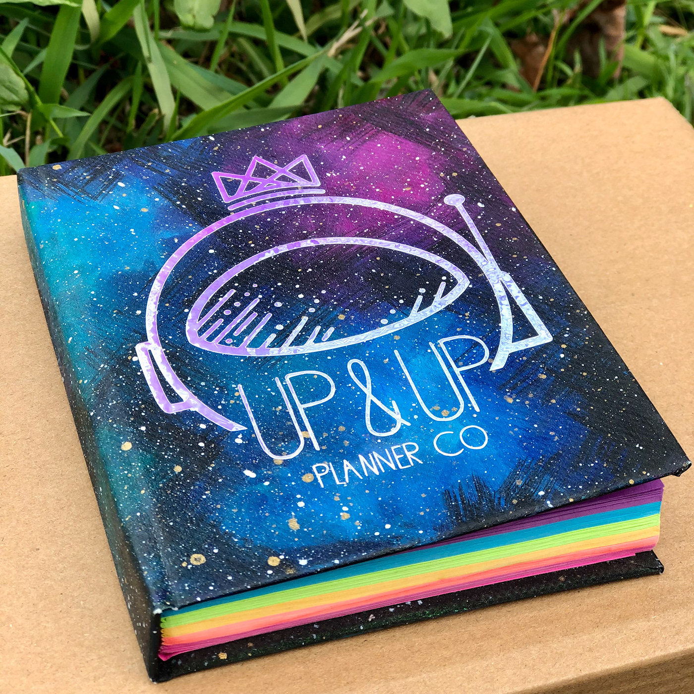 book Book Binding galaxy colorful logo cover