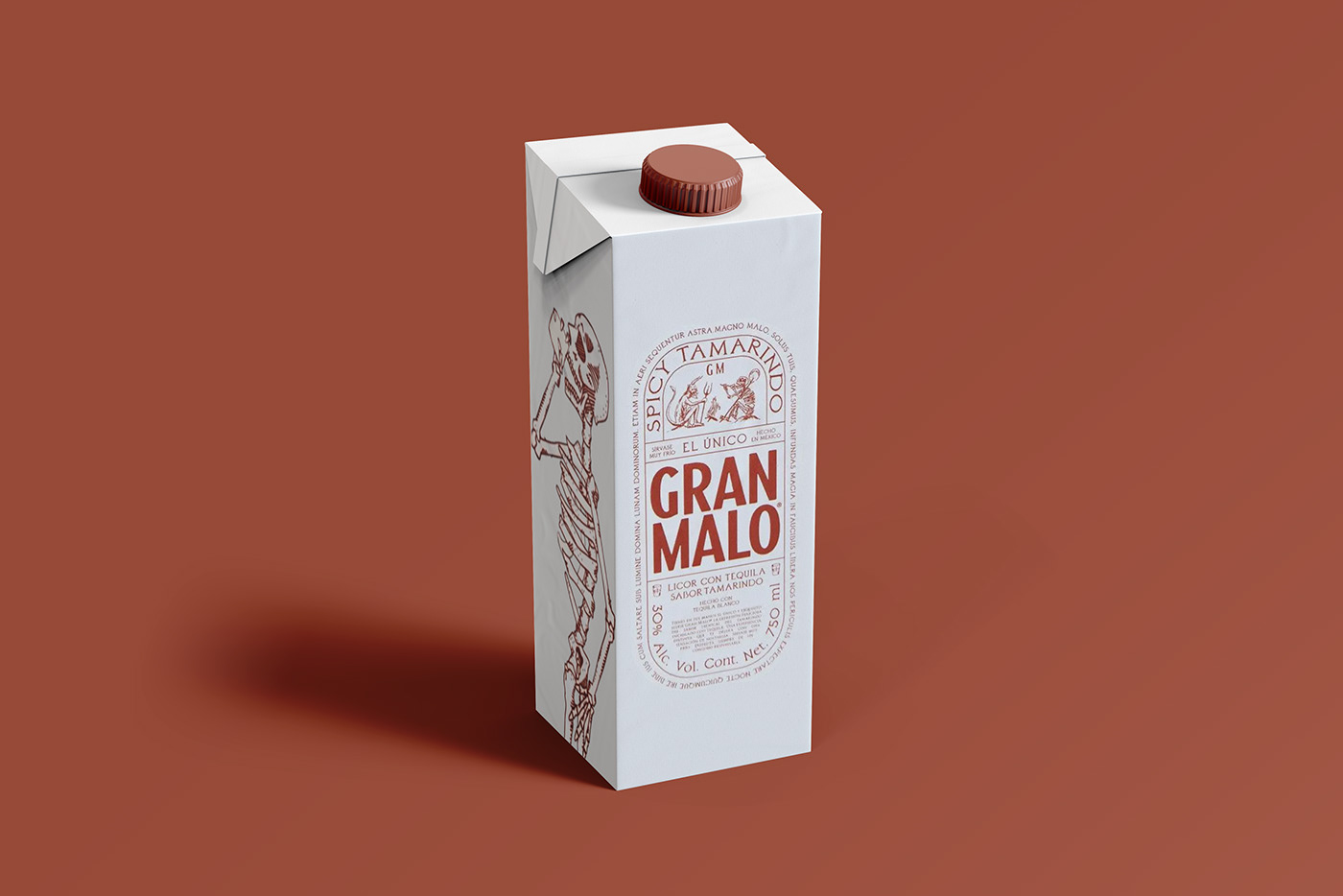 brand branding  caja granmalo Licor luisitocomunica Packaging Tamarindo Tequila visualidenty