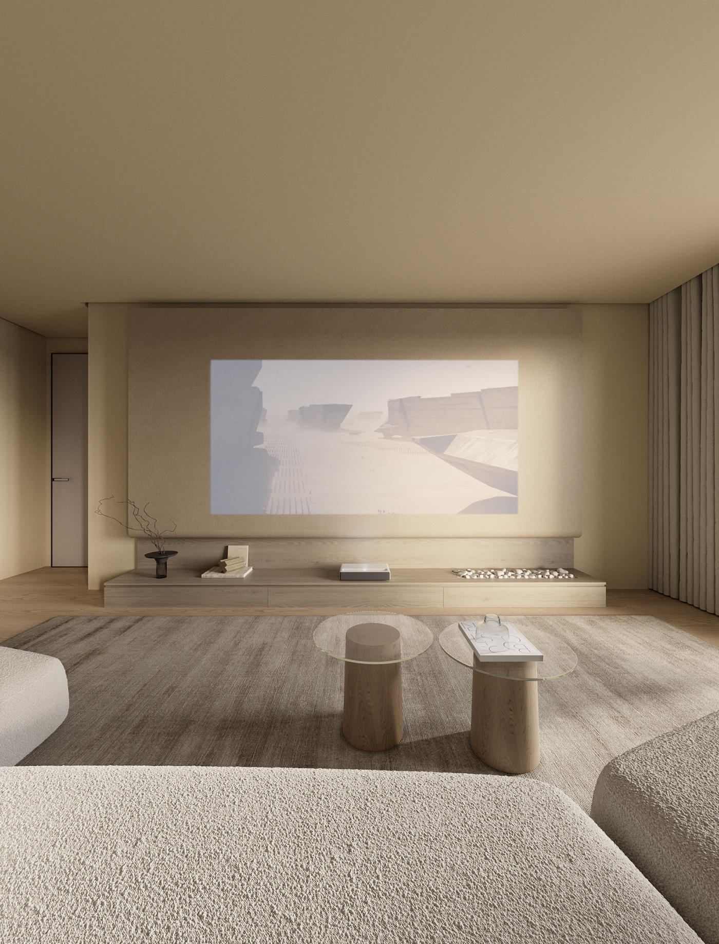 modern interior design  visualization 3ds max architecture corona Render living room future futuristic