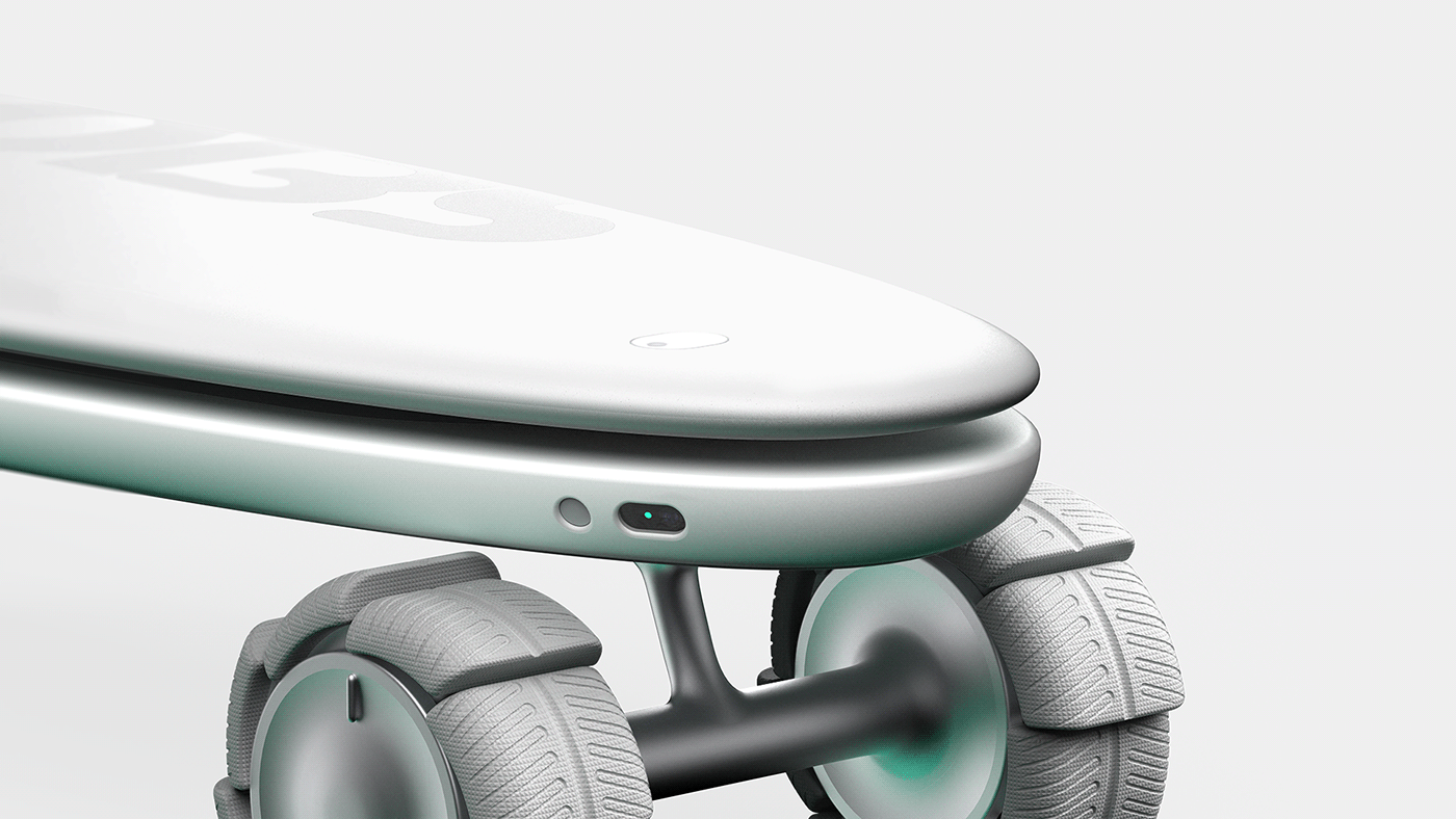 Board sports future concept Leisure product industrial design  3D Render amphibious
