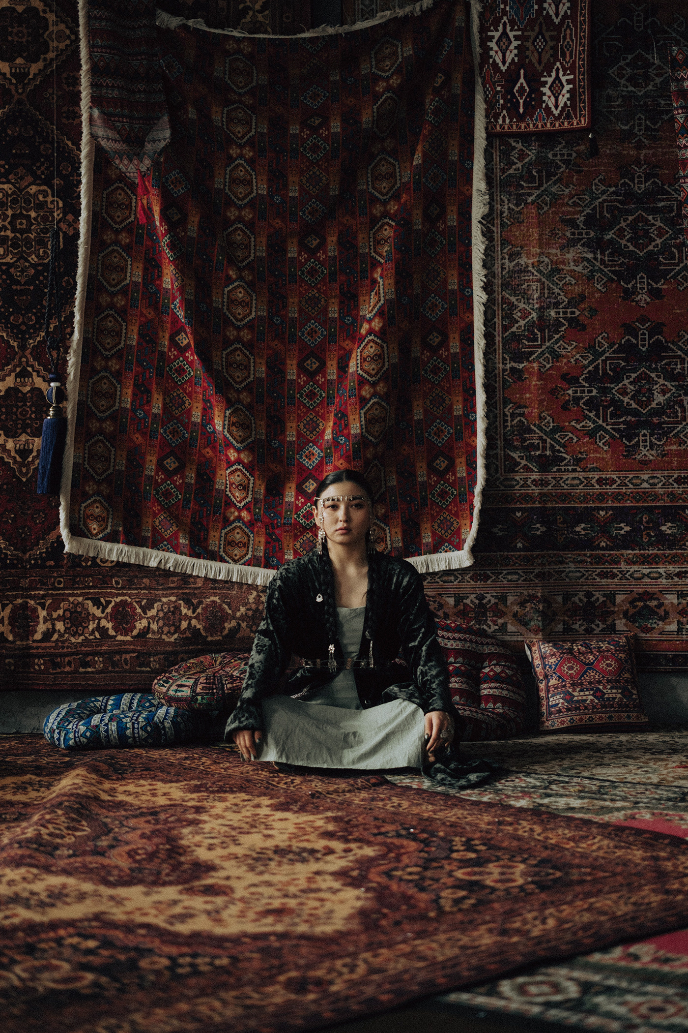 nomad Photography  etnic kazakhstan photoshoot model photoshooting Fashion  portrait