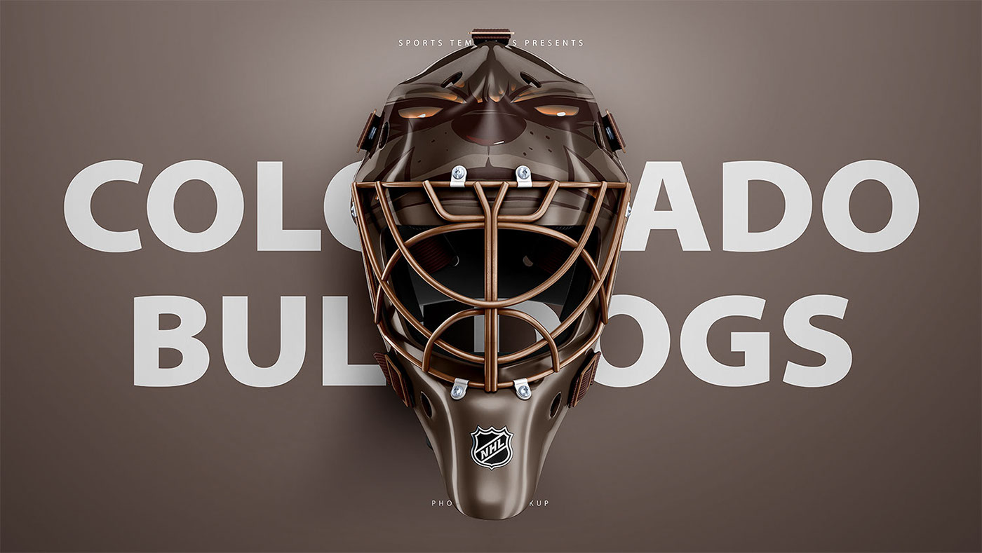 Download Hockey Goalie Mask Mockup Psd Template On Behance PSD Mockup Templates