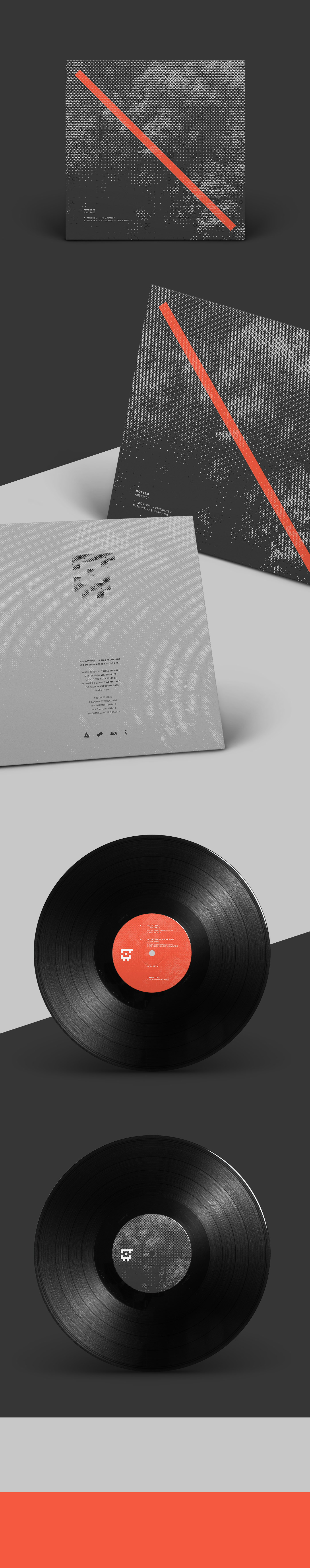 vinyl design graphic digital MORTEM Harland absys Records Adam chrobak