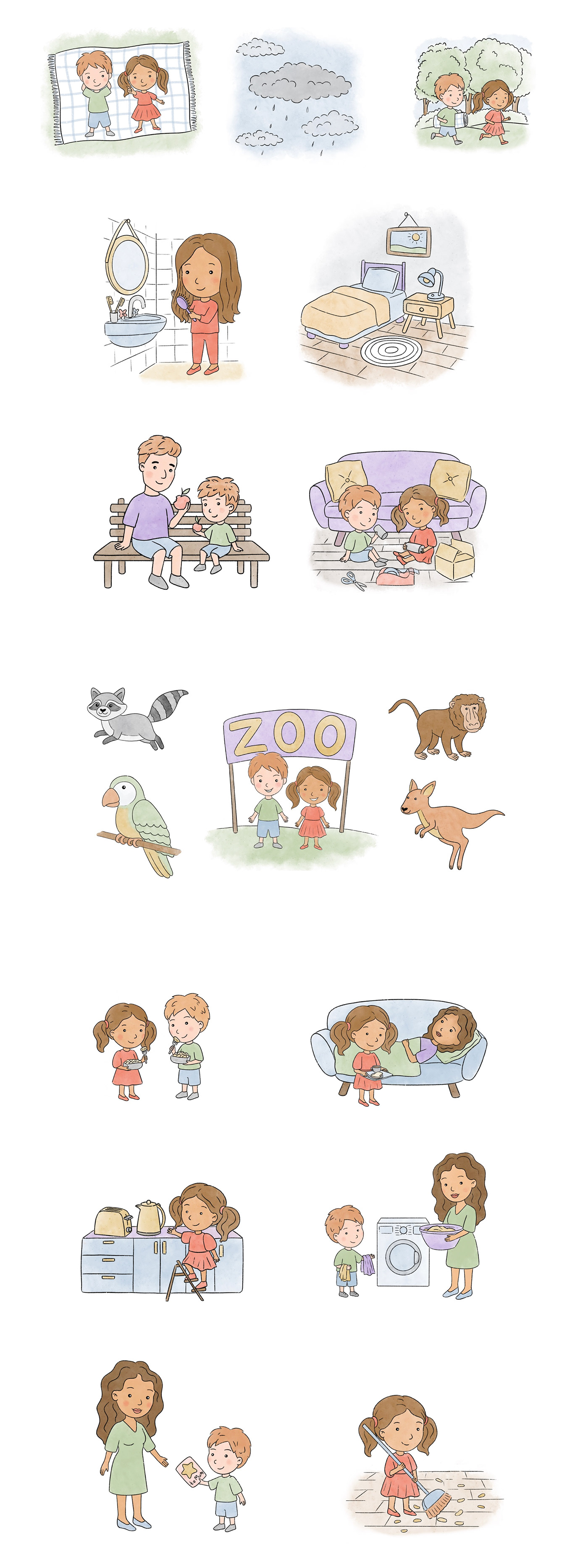 animals app Character child children Education ILLUSTRATION  learning people sketch sketching