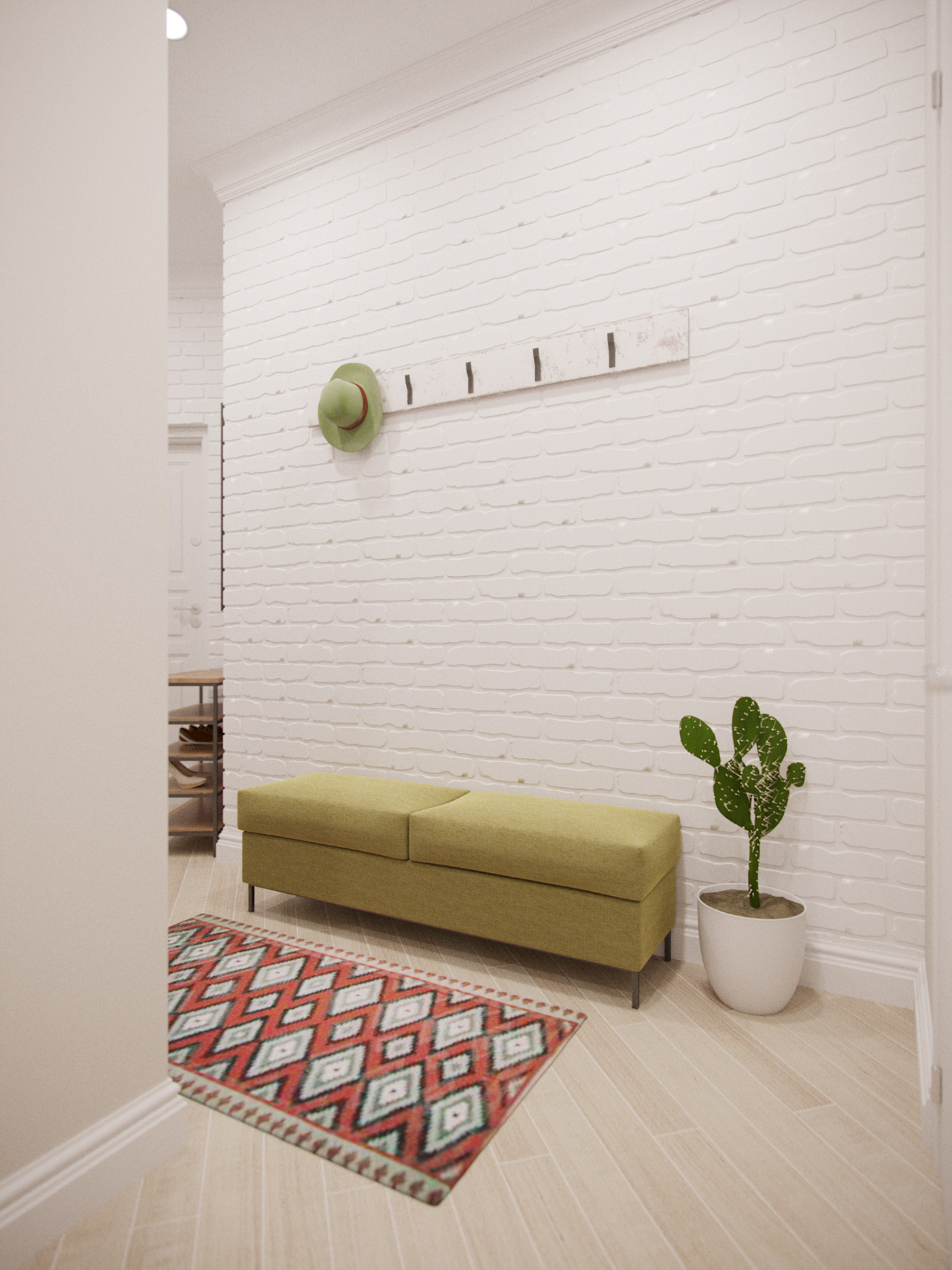 scandi Scandinavian apartment flat Odessa ukraine Interior ek design White wood
