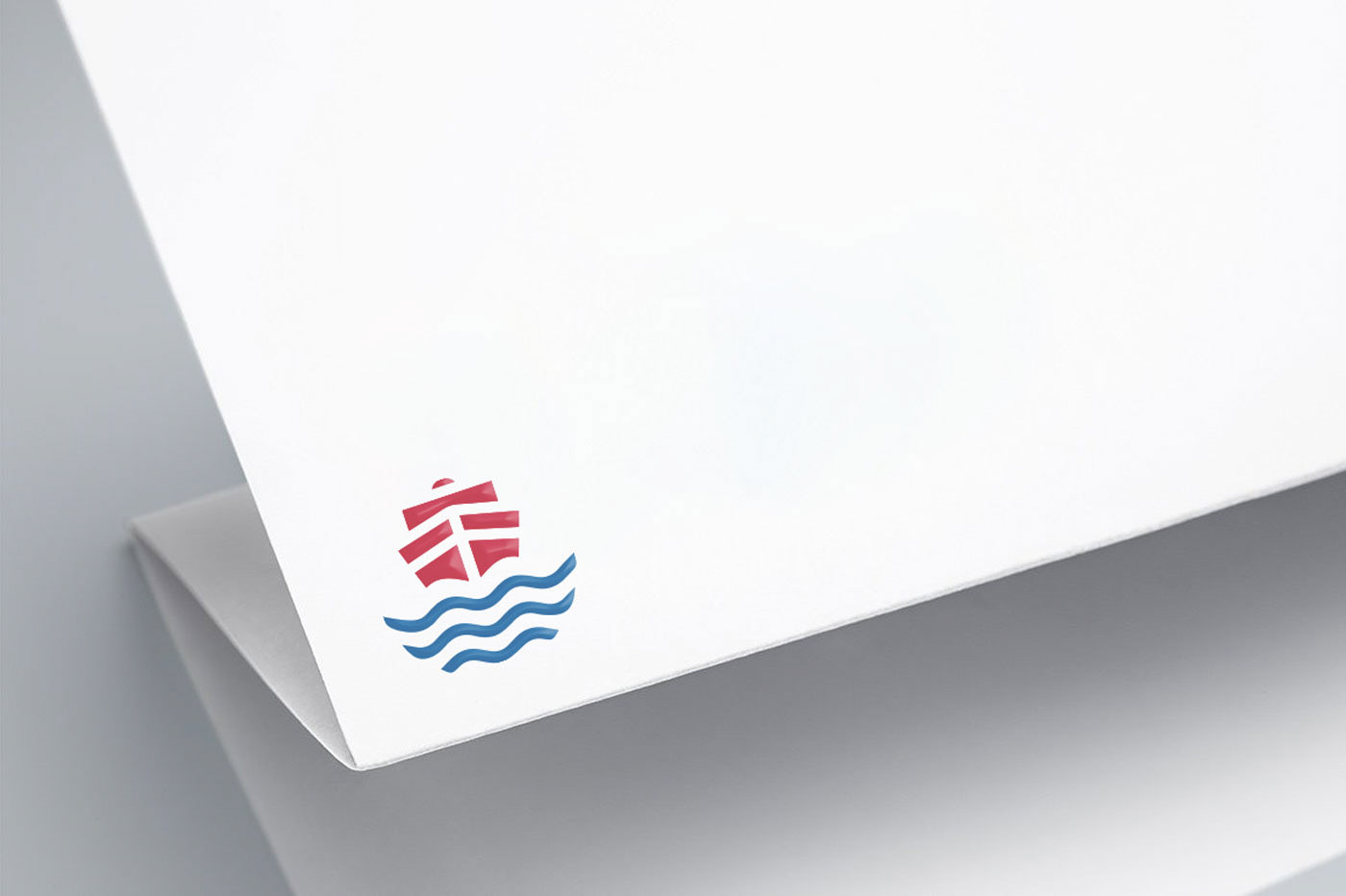 identity sea logo Stationery business card poster Illustrator boat