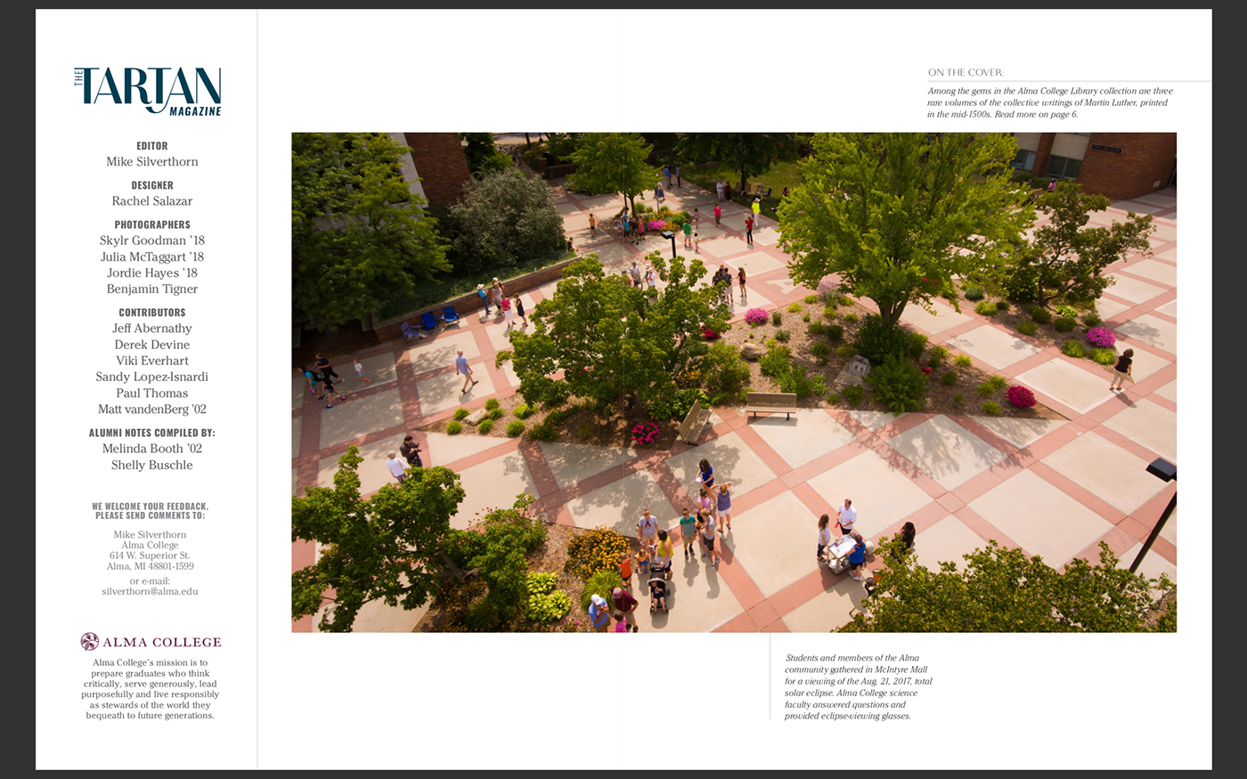 Alumni magazine college editorial design  higher education magazine layout University