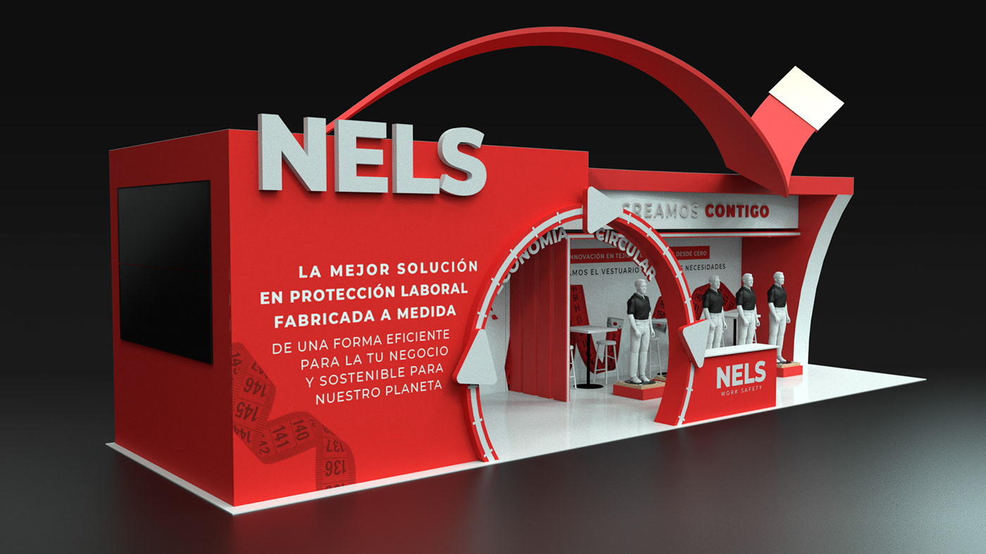 3D design Exhibition  Fair Nels products safety Show Stand