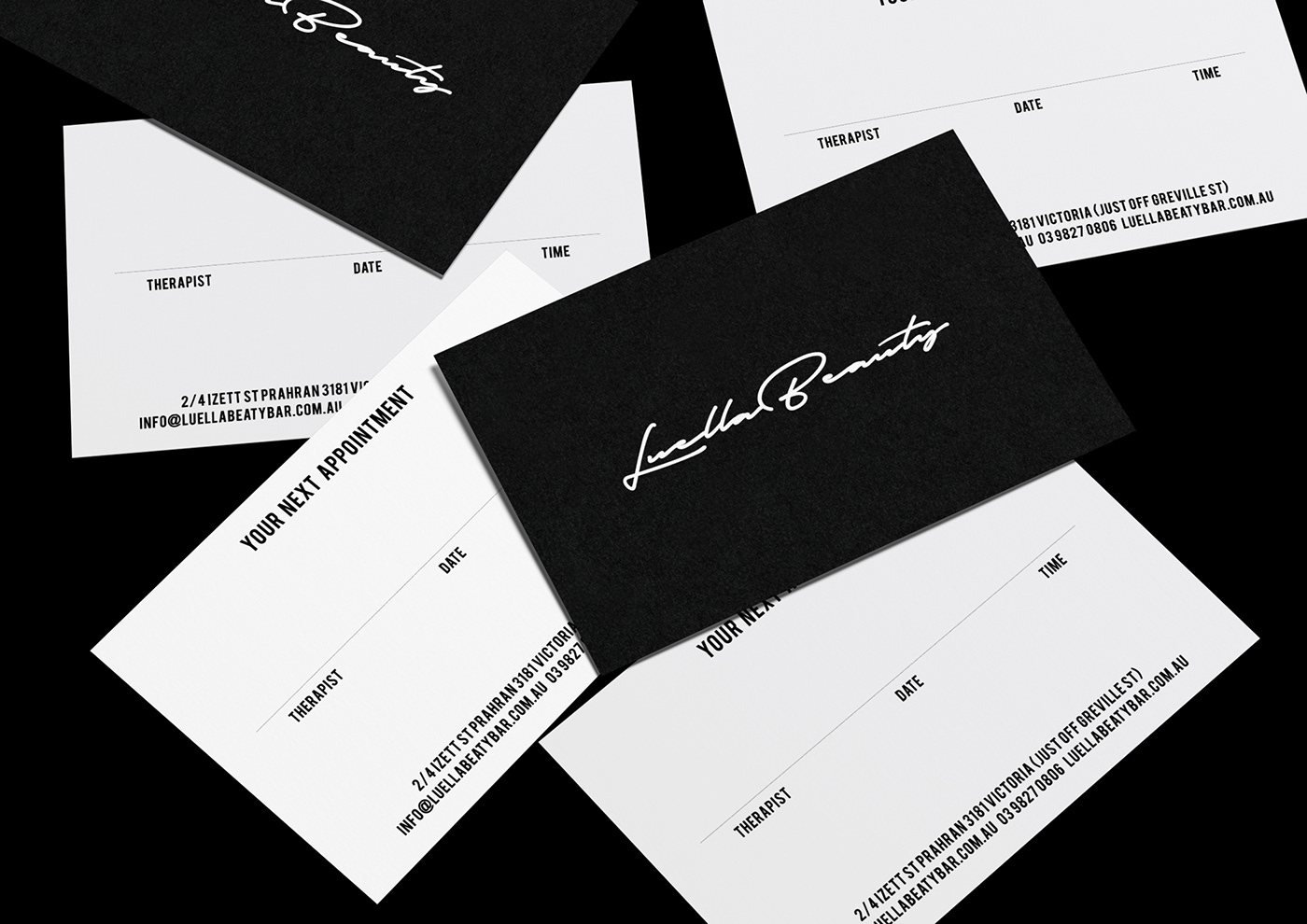 beauty brand branding  Business Cards design Fashion  graphic minimal modern salon