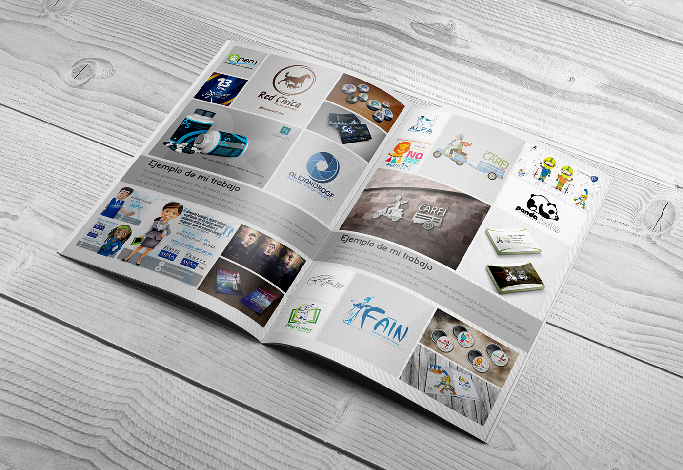 photoshop Illustrator InDesign CV Plan de estudios portafolio diseño gráfico diseño adobe graphic