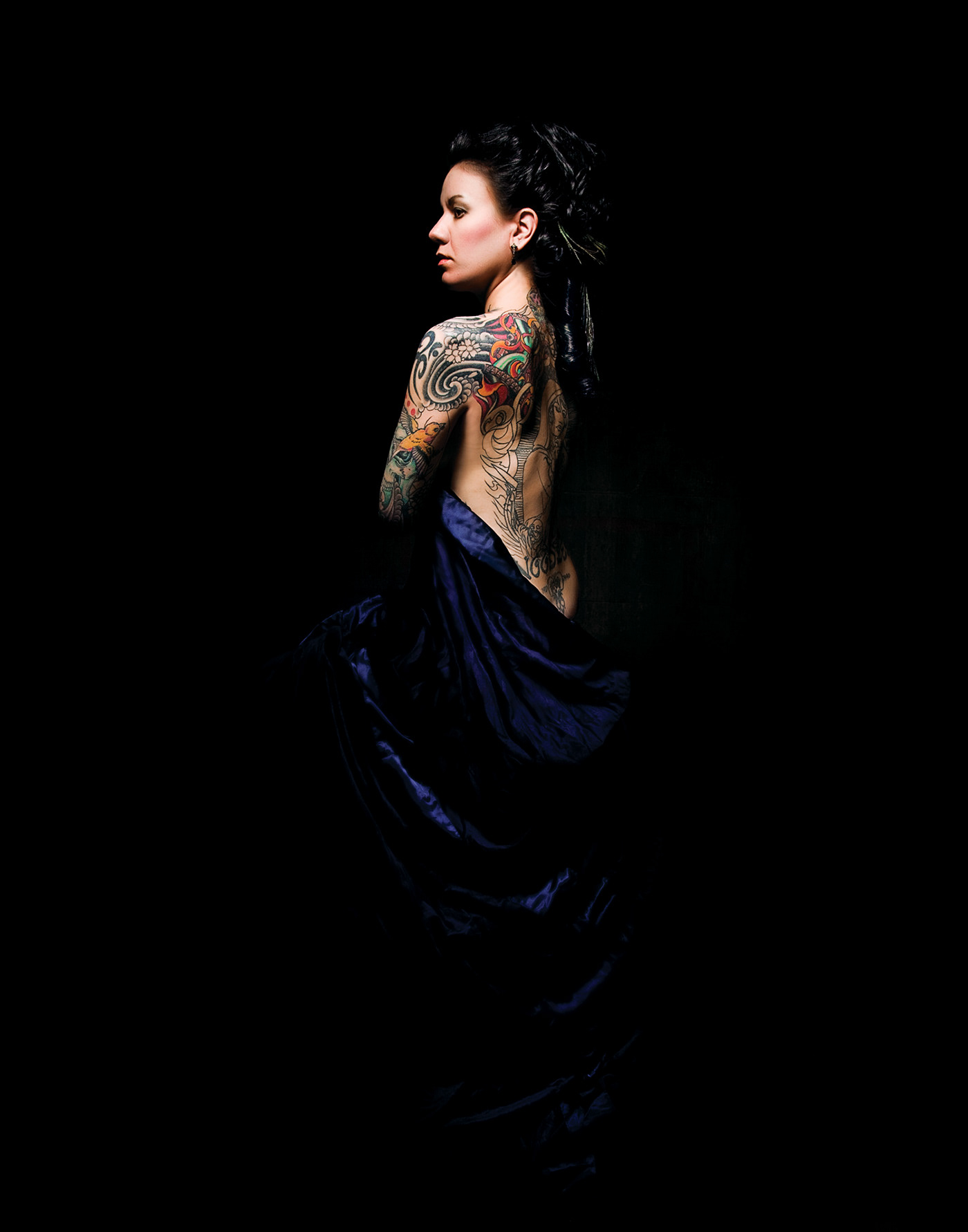 tattoos rembrandt models beauty ink art color shading