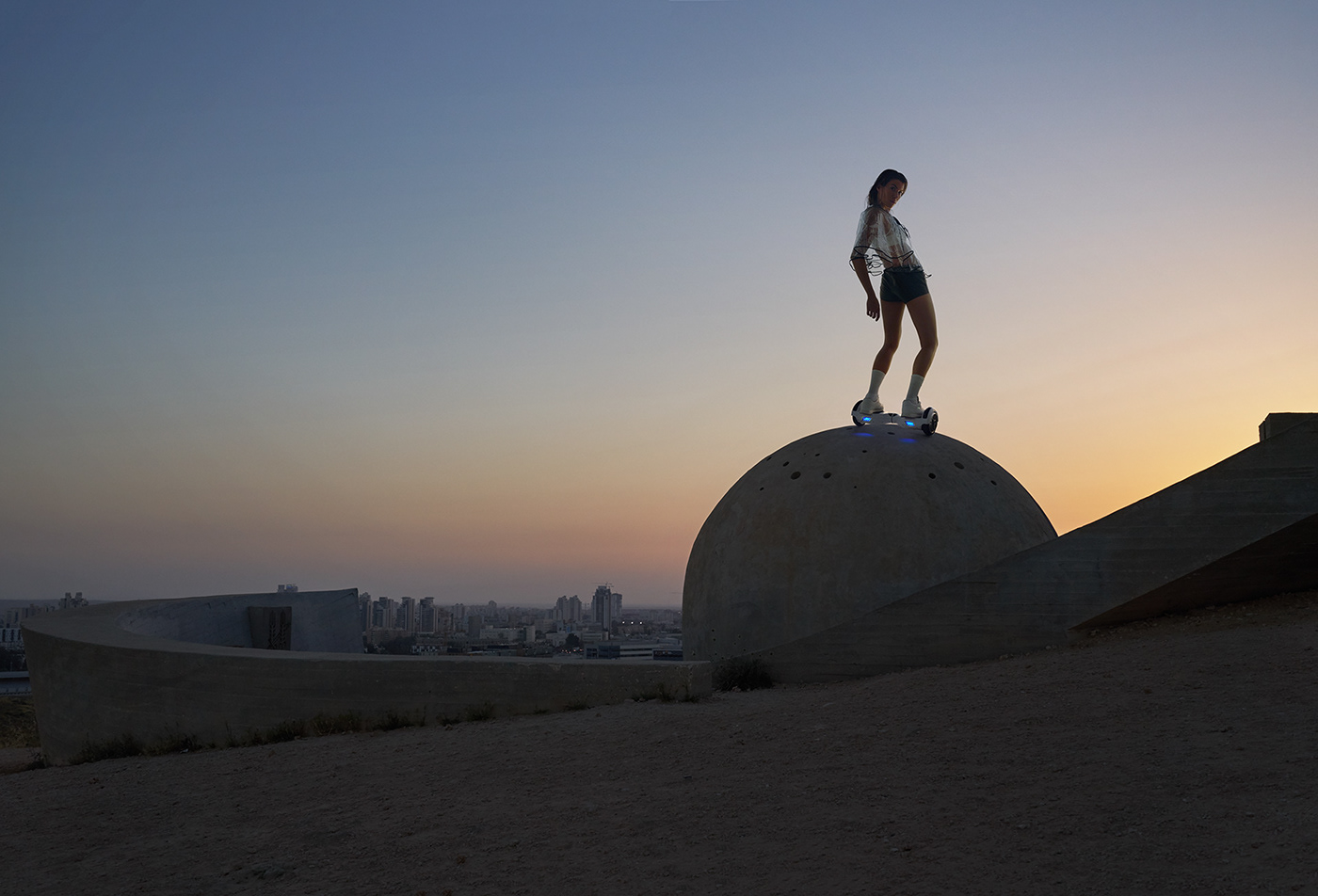#Desert  #hoverboard #Israel #scifi #sunset  #negev