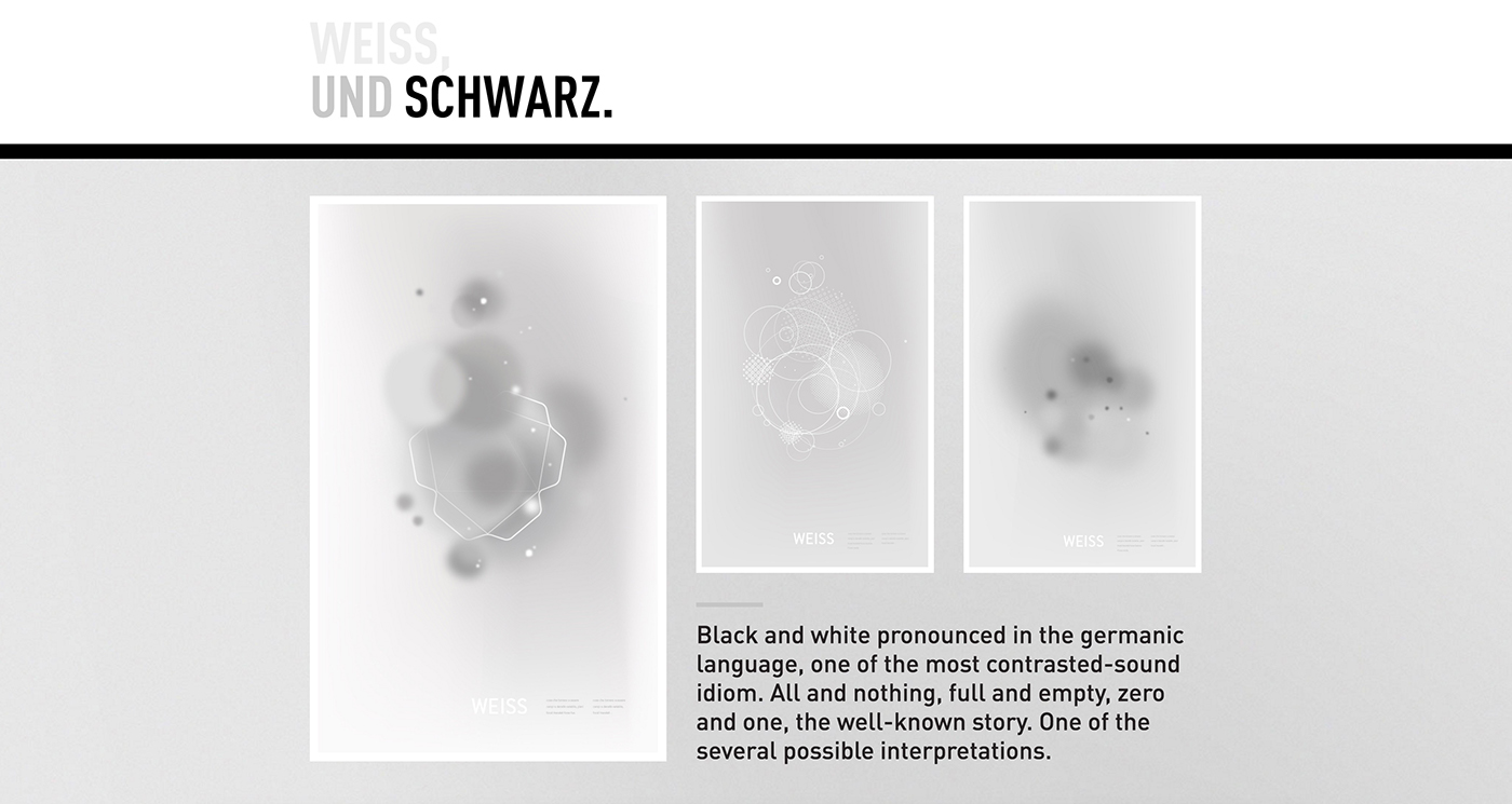 White black Weiss Schwarze black and white Monochromatic geometry