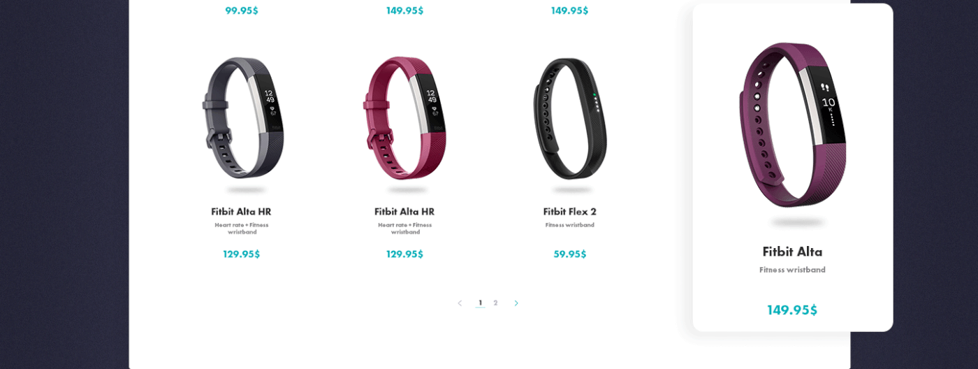 Fitbit redesign concept UI/UX Web Design  Web Store online store concept store design redesign