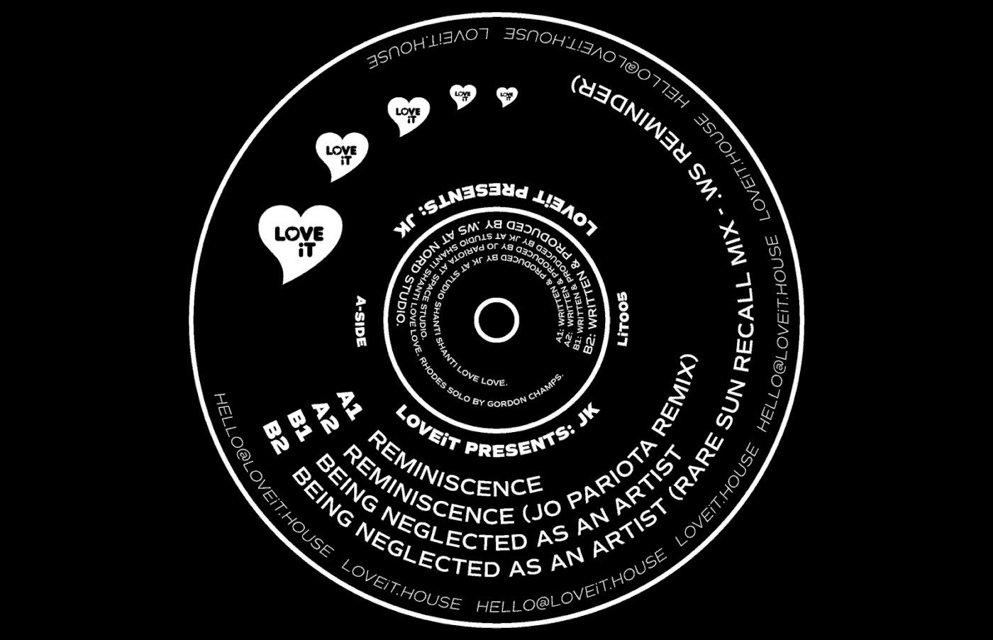 loveit artwork cover spin black White vinyl Records music Program