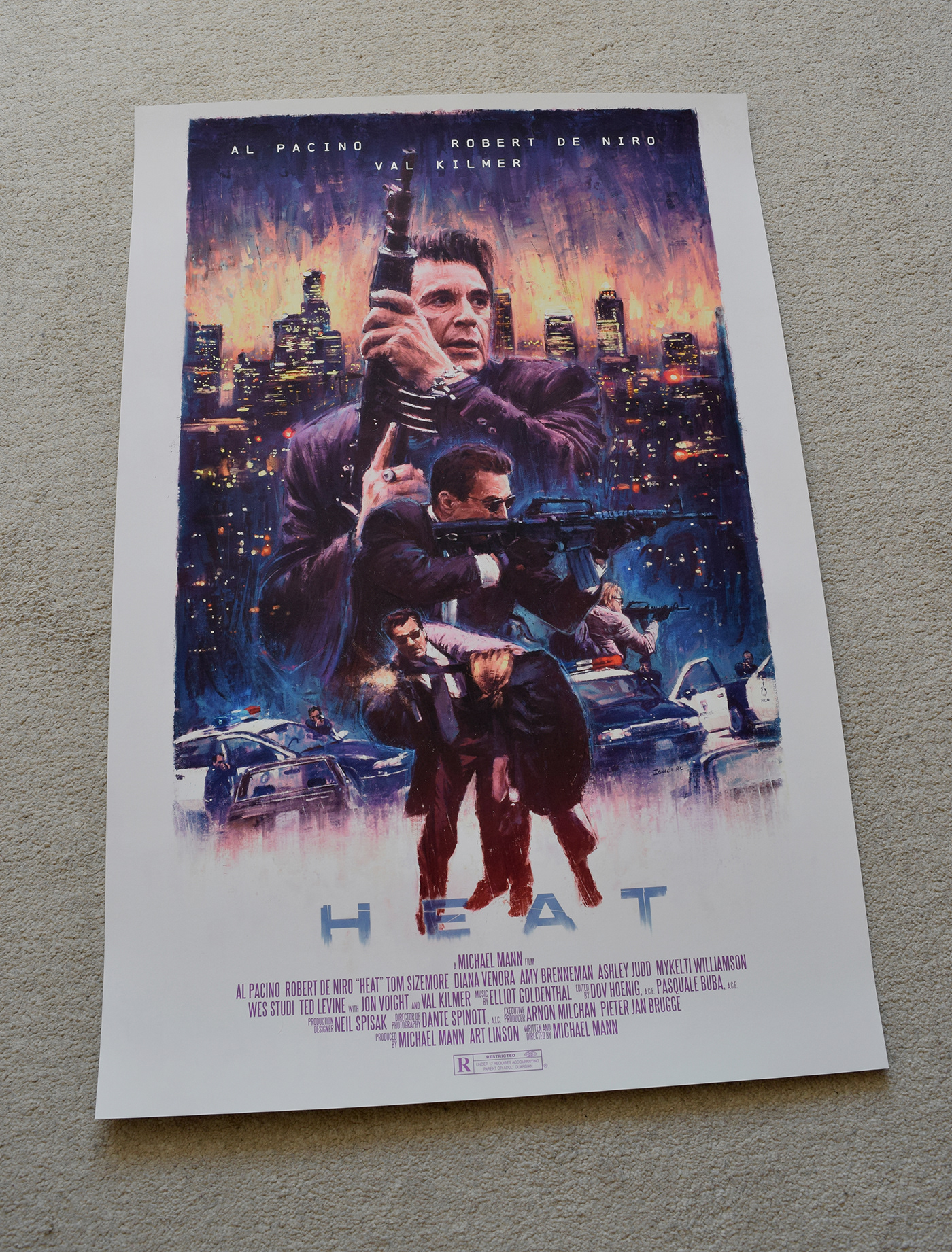 DENIRO film poster heat key art michaelmann movie poster movieposter Movies pacino posterdesign