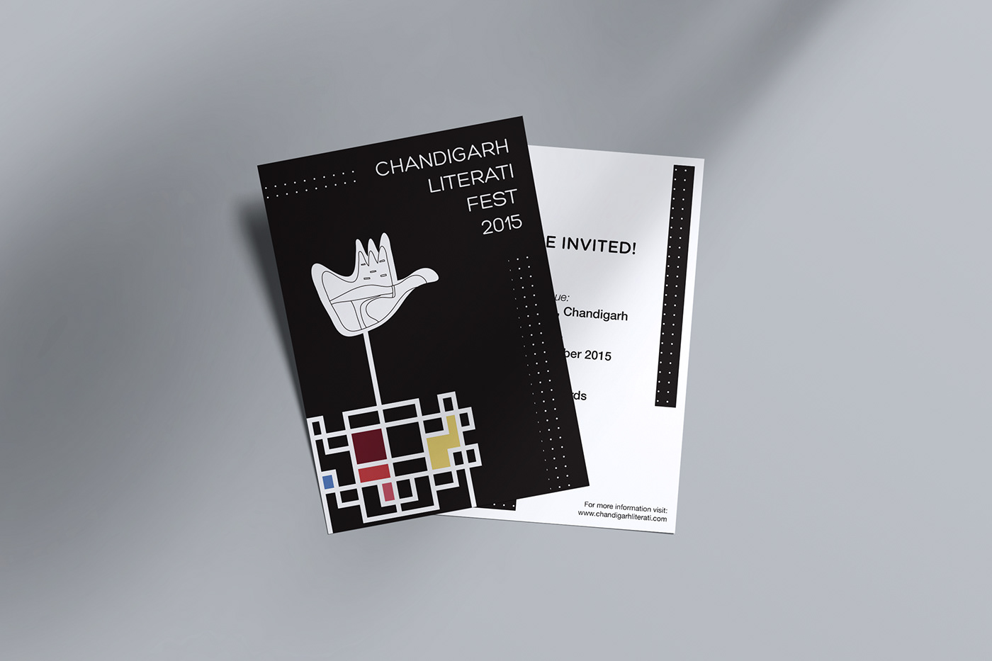 Le Corbusier Event icon design  symbols Chandigarh punjab minimal book festival Literati geometric