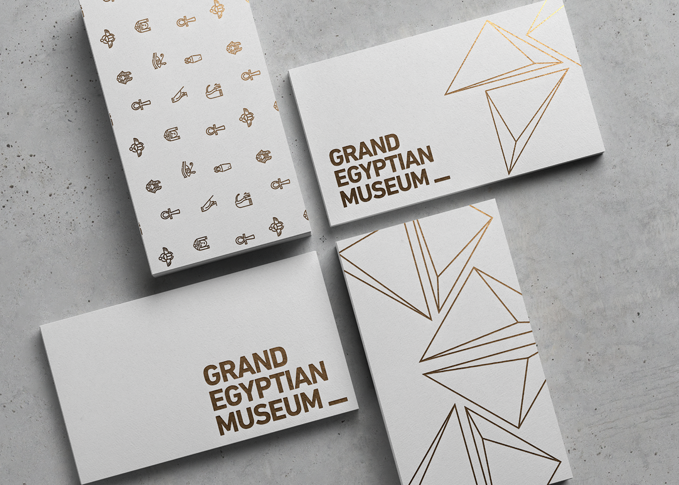 branding  gem museum egypt Ancient grand egyptian logo concept moeslah